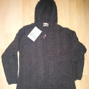 Merino wool aran cardigan - BRAND NEW